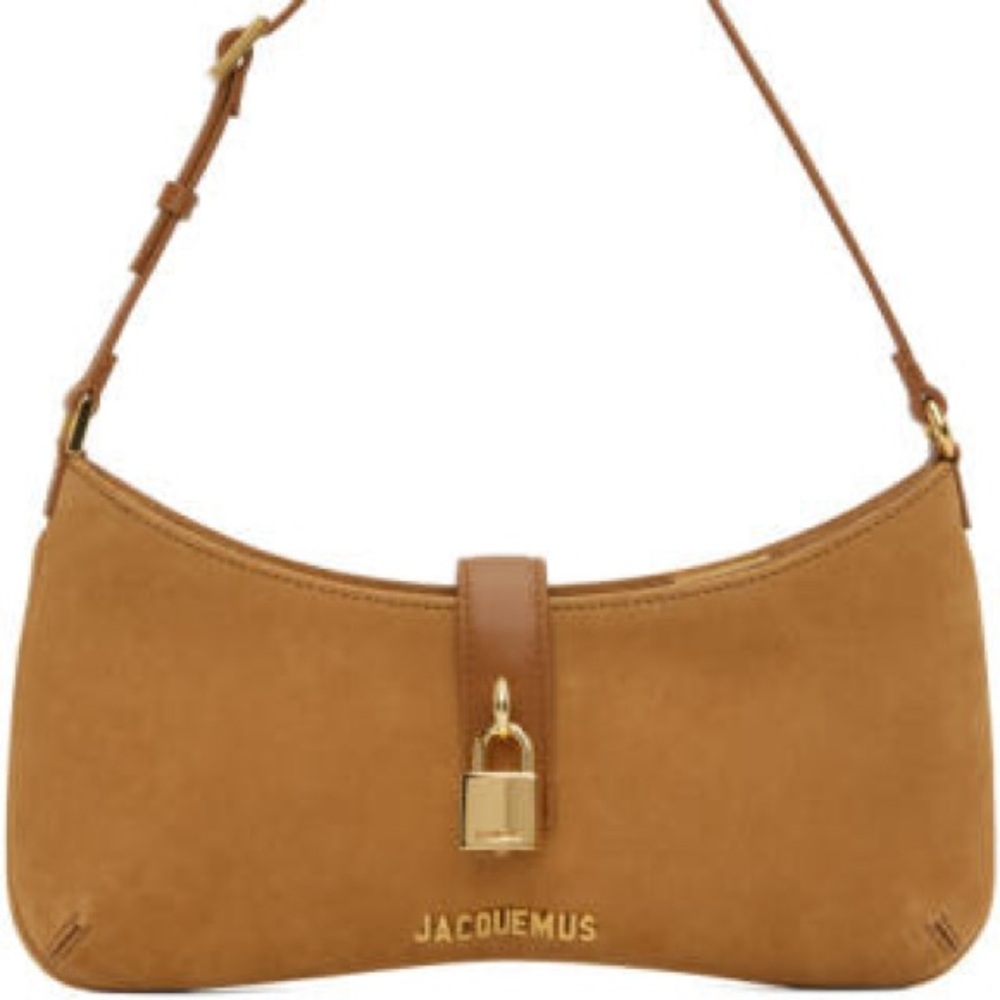 Jacquemus Camel Suede Shoulder Bag